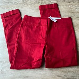 NWT loft red dress pants size 2